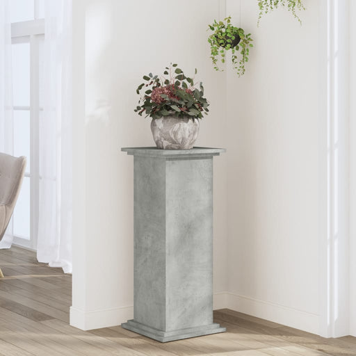 Suport de plante, gri beton, 33x33x80 cm, lemn prelucrat - WALTI WALTI