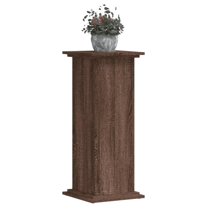 Suport de plante, stejar maro, 33x33x80 cm, lemn prelucrat - WALTI WALTI