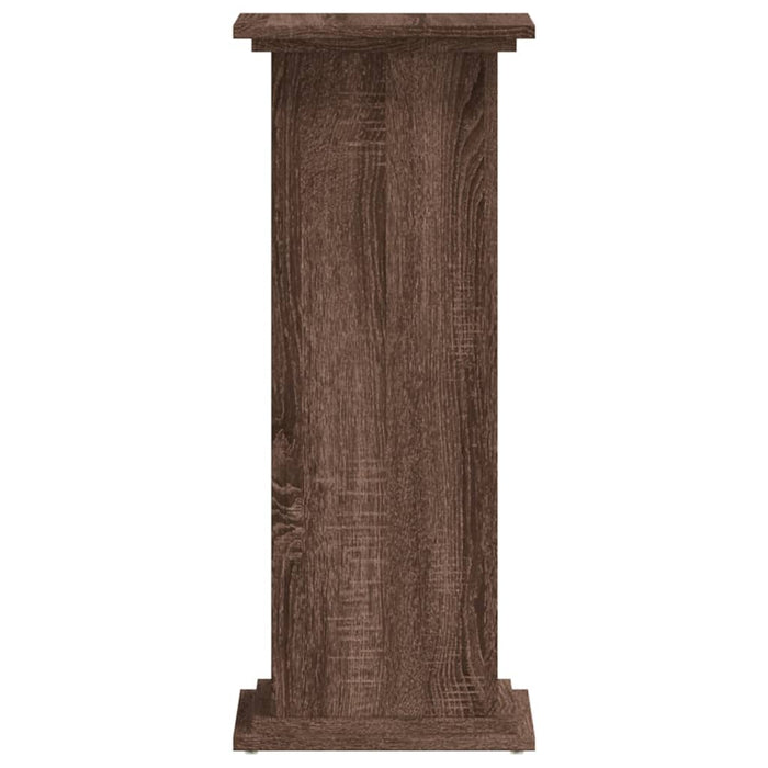 Suport de plante, stejar maro, 33x33x80 cm, lemn prelucrat - WALTI WALTI
