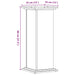 Suport de plante, stejar maro, 33x33x80 cm, lemn prelucrat - WALTI WALTI