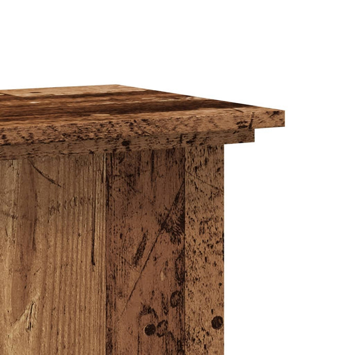 Suport de plante, lemn vechi, 33x33x80 cm, lemn prelucrat - WALTI WALTI