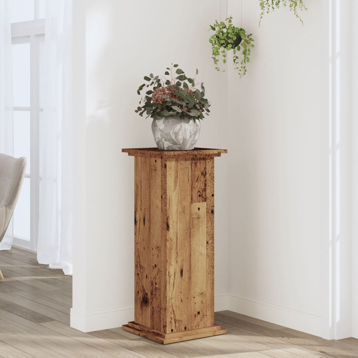 Suport de plante, lemn vechi, 33x33x80 cm, lemn prelucrat - WALTI WALTI