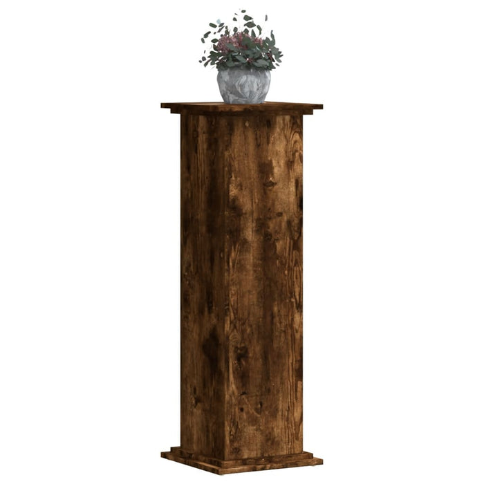 Suport de plante, stejar fumuriu, 33x33x100 cm, lemn prelucrat - WALTI WALTI