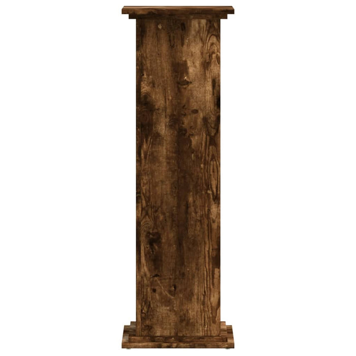 Suport de plante, stejar fumuriu, 33x33x100 cm, lemn prelucrat - WALTI WALTI