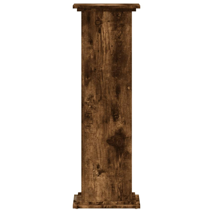 Suport de plante, stejar fumuriu, 33x33x100 cm, lemn prelucrat - WALTI WALTI