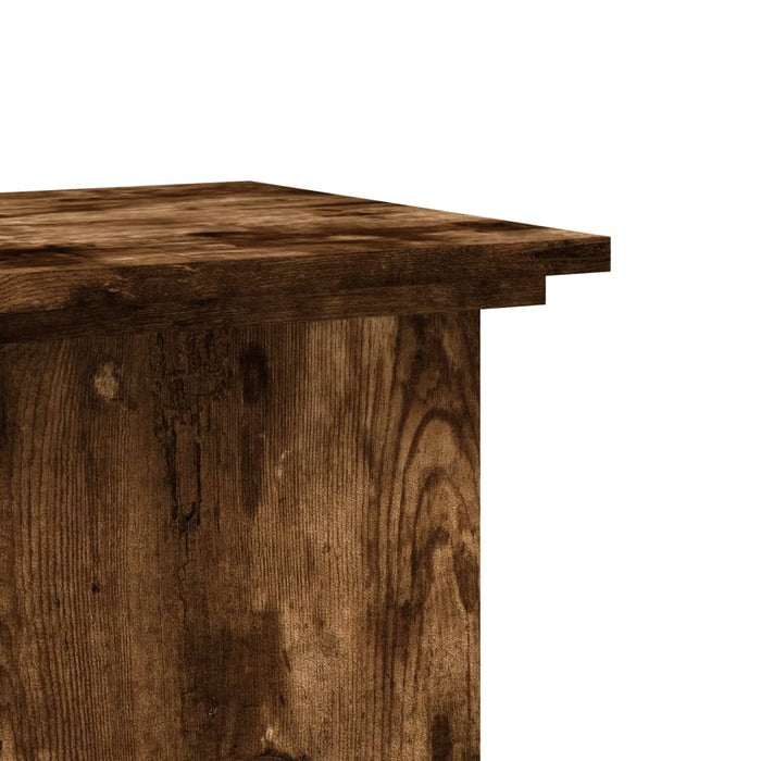 Suport de plante, stejar fumuriu, 33x33x100 cm, lemn prelucrat - WALTI WALTI
