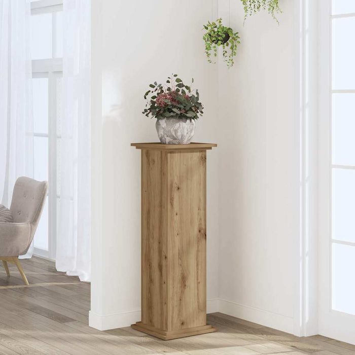 Suport de plante stejar artizanal, 33x33x100 cm, lemn prelucrat - WALTI WALTI