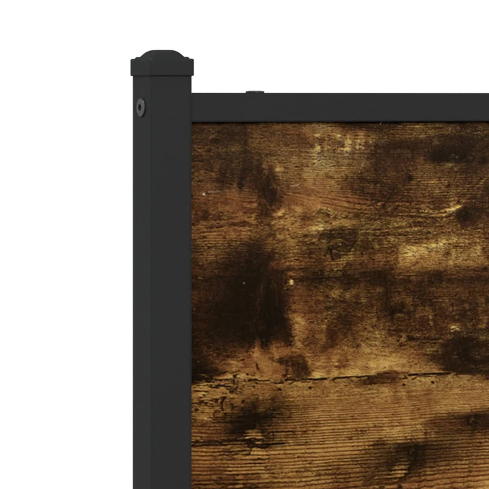 Cadru pat metalic fără saltea, stejar fumuriu, 140x200 cm - WALTI WALTI