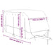 Husa de rulota gri 670x250x220 cm Tesatura netesuta - WALTI WALTI