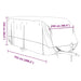Husa de rulota gri 732x250x220 cm Tesatura netesuta - WALTI WALTI