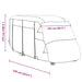 Husa de rulota gri 570x235x275 cm Tesatura netesuta - WALTI WALTI
