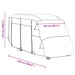 Husa de rulota gri 610x235x275 cm Tesatura netesuta - WALTI WALTI