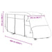 Husa de rulota gri 660x235x275 cm Tesatura netesuta - WALTI WALTI
