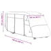 Husa de rulota gri 730x235x275 cm Tesatura netesuta - WALTI WALTI
