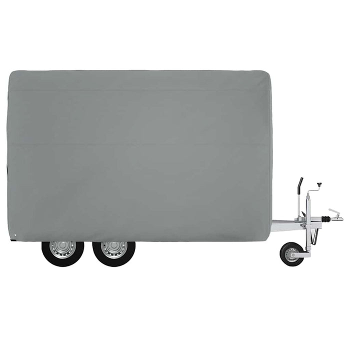 Husă remorcă pentru cai gri 334x148x230 cm țesătură nețesă WALTI
