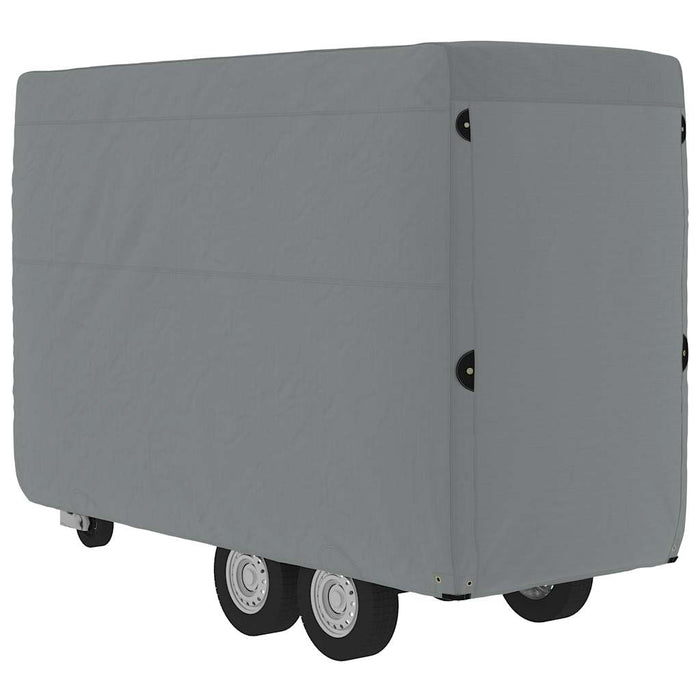 Husă remorcă pentru cai gri 334x148x230 cm țesătură nețesă WALTI