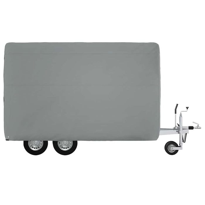 Husă remorcă pentru cai gri 376x168x240 cm țesătură nețesă - WALTI WALTI