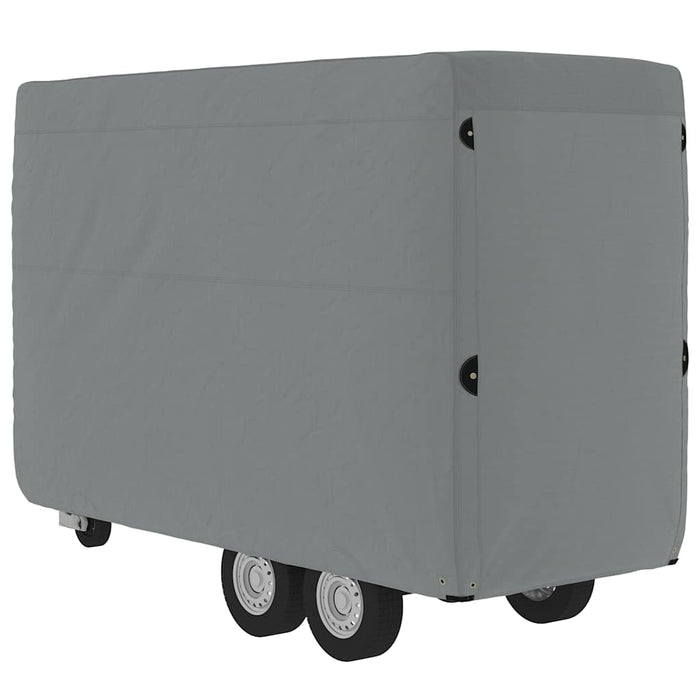 Husă remorcă pentru cai gri 376x168x240 cm țesătură nețesă - WALTI WALTI