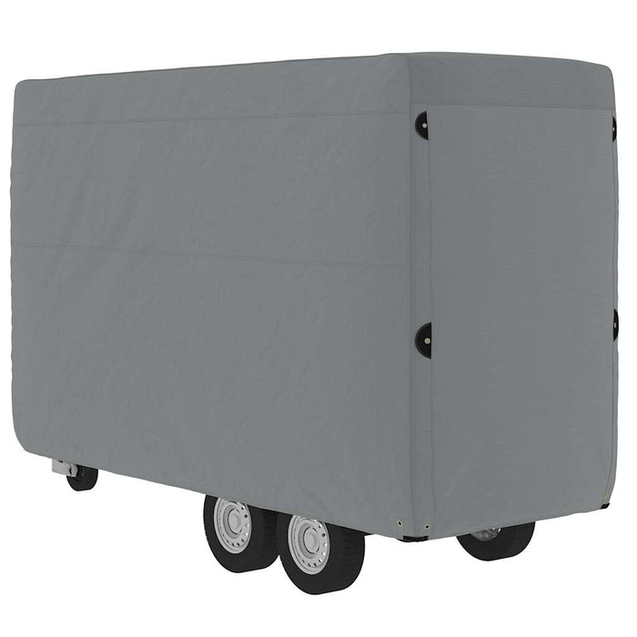 Husă remorcă pentru cai gri 396x178x250 cm țesătură nețesă - WALTI WALTI
