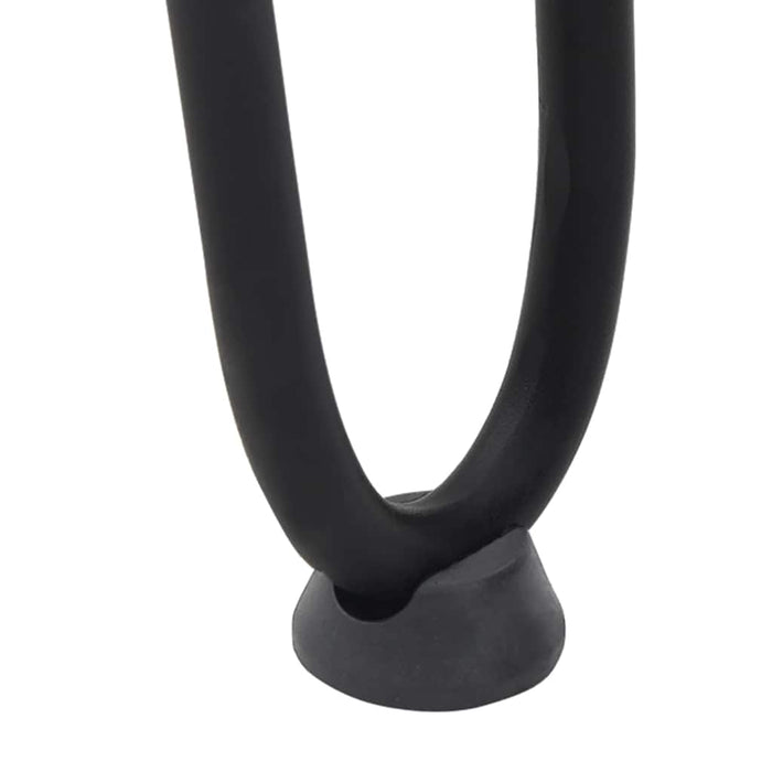 Picioare tip agrafă pentru măsuță de cafea, 4 buc., negru, 30 cm, oțel masiv WALTI