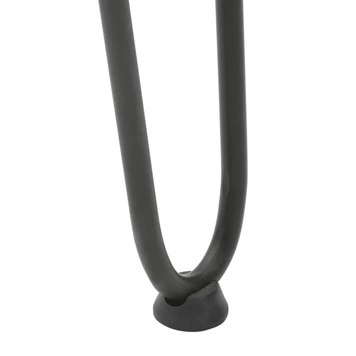 Picioare tip agrafă pentru măsuță de cafea, 4 buc., antracit, 42 cm, oțel masiv WALTI