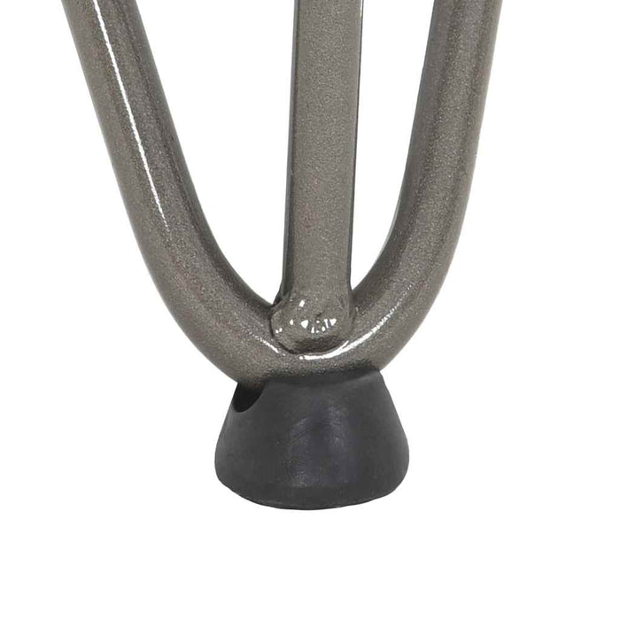 Picioare tip agrafă pentru măsuță de cafea, 4 buc., oțel natural, 10 cm, oțel masiv WALTI