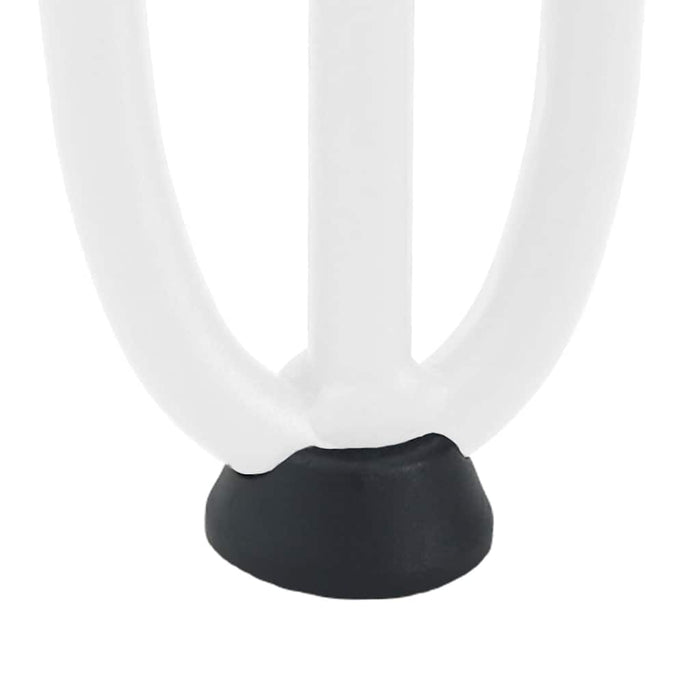 Picioare tip agrafă pentru măsuță de cafea, 4 buc., alb, 42 cm, oțel masiv WALTI
