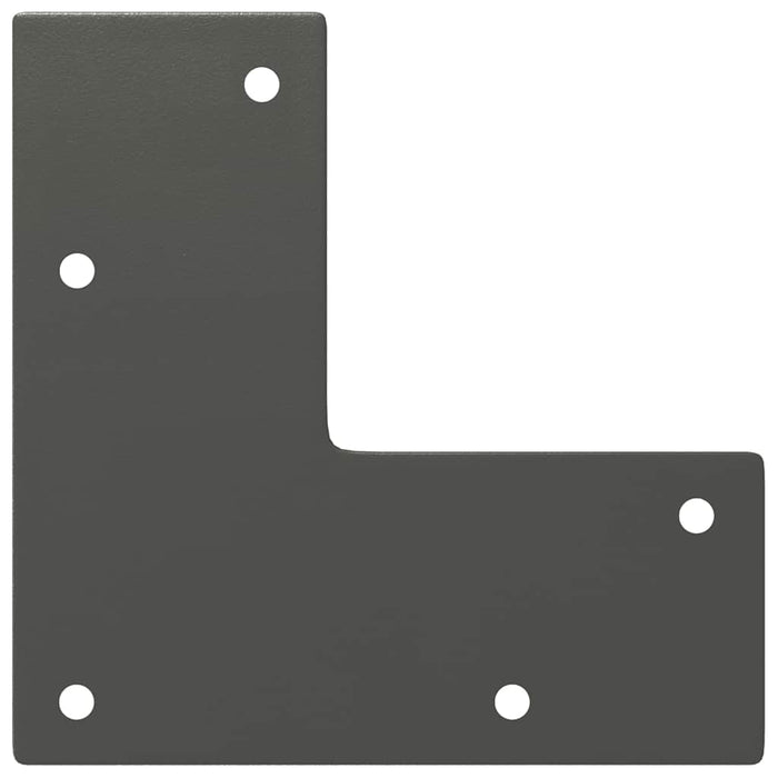 picioare tip ac de păr pentru masă consolă, antracit, 72 cm, oțel masiv, 4 buc. WALTI