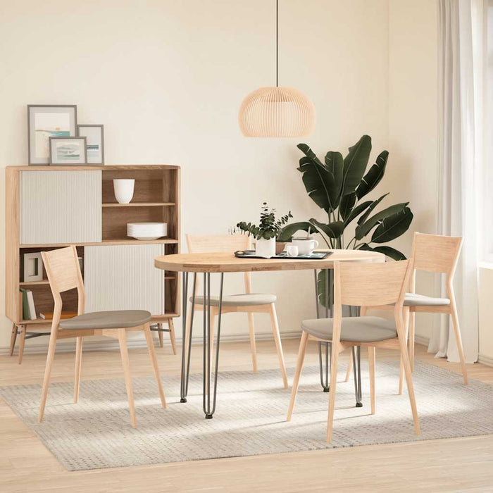 Picioare de masă în ac de păr 4 buc Oțel natural Oțel solid - WALTI WALTI