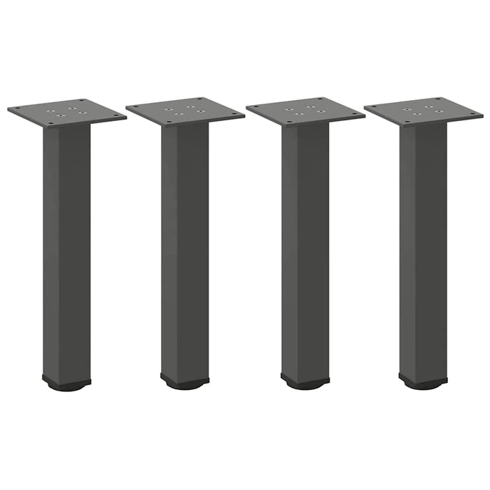 Picioare pentru măsuță de cafea, antracit, 42-44 cm, oțel, 4 buc. WALTI