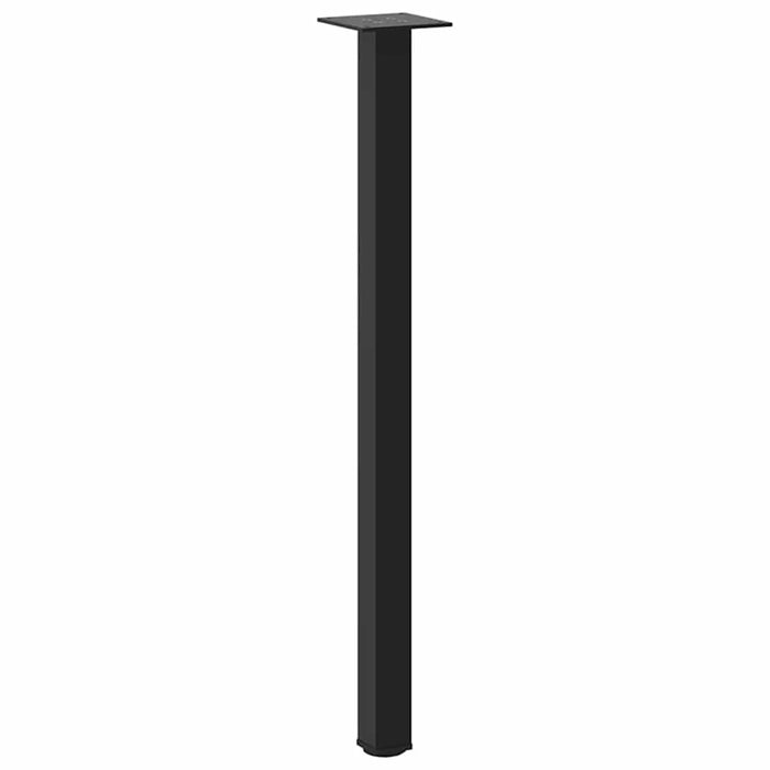 Picioare masă consolă, 4 buc., negru, 72-74 cm, oțel WALTI