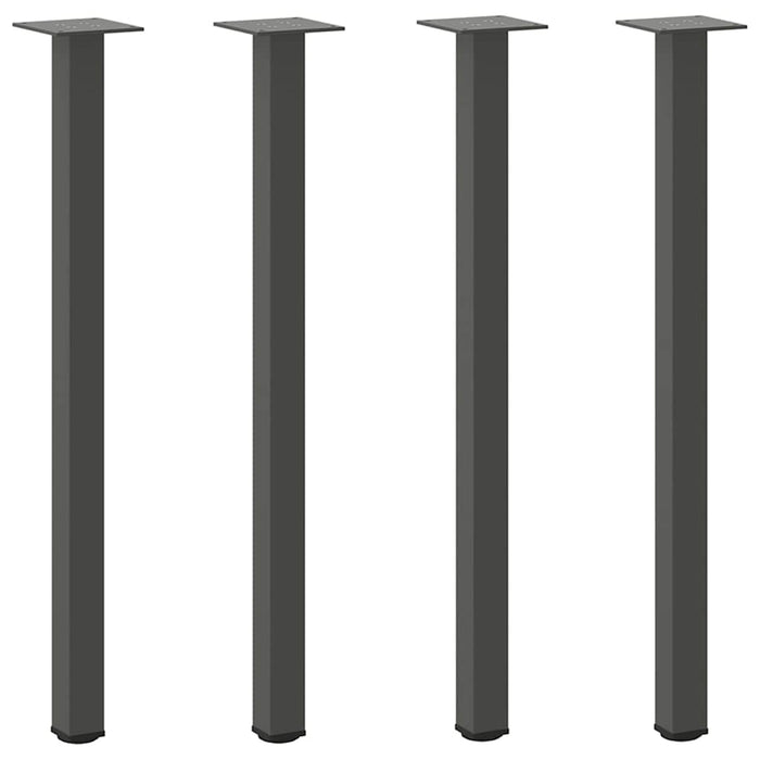 Picioare masă consolă, antracit, 4 buc., 72-74 cm, oțel WALTI