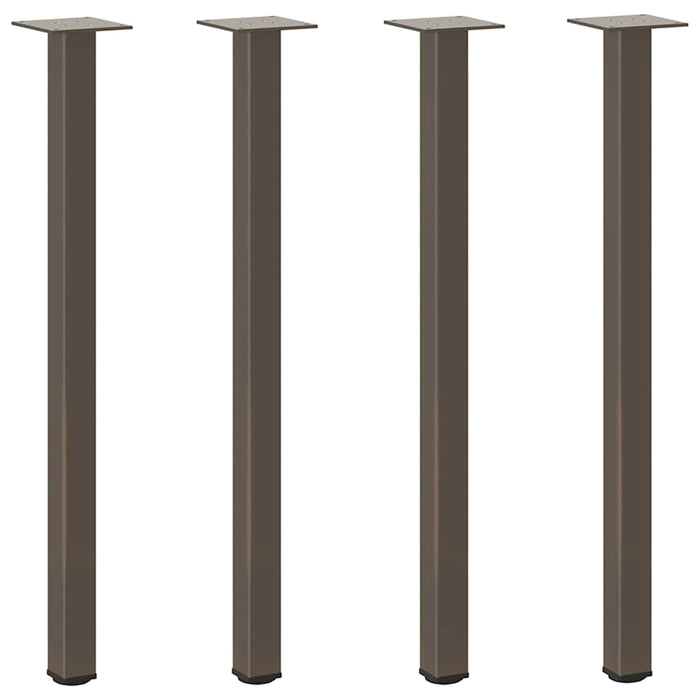 Picioare masă consolă, 4 buc., oțel natural, 72-74 cm WALTI