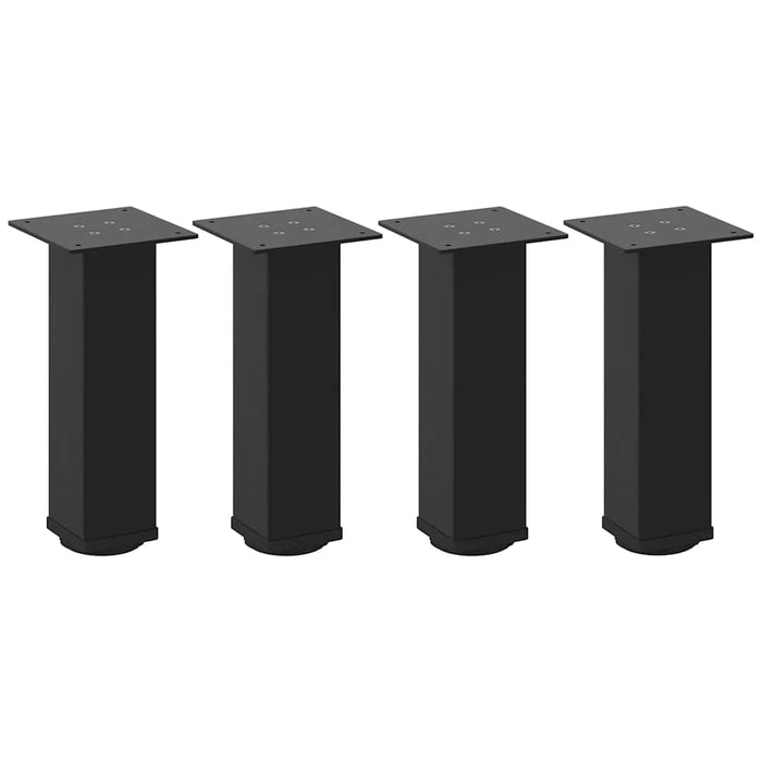 Picioare pentru măsuță de cafea, 4 buc., negru, 42-44 cm, oțel WALTI