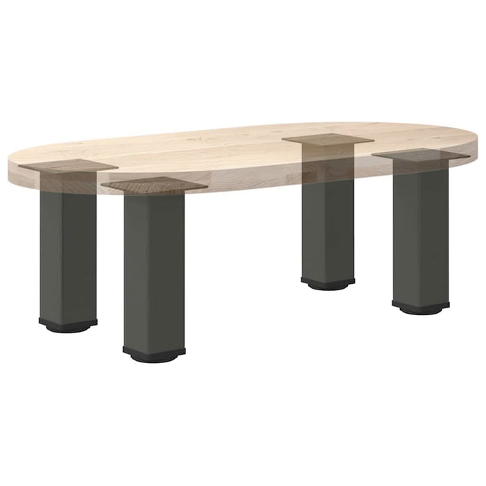Picioare măsuță de cafea 4 buc Antracit 42-44 cm Oțel - WALTI WALTI