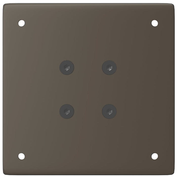 Picioare pentru masă de cafea, 4 buc., oțel natural, 42-44 cm WALTI