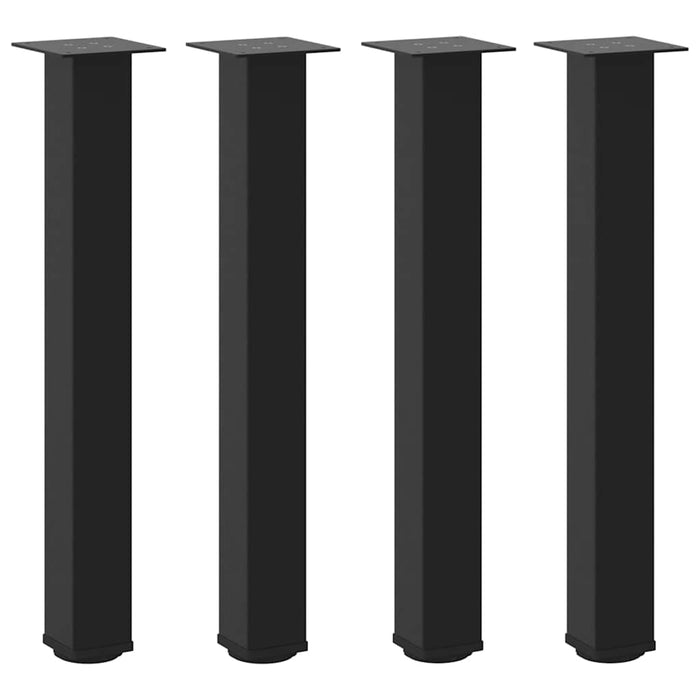 Picioare masă consolă, 4 buc., negru, 72-74 cm, oțel WALTI