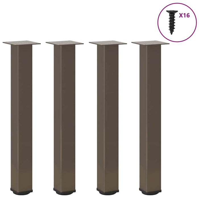 Picioare masă consolă, 4 buc., oțel natural, 72-74 cm WALTI