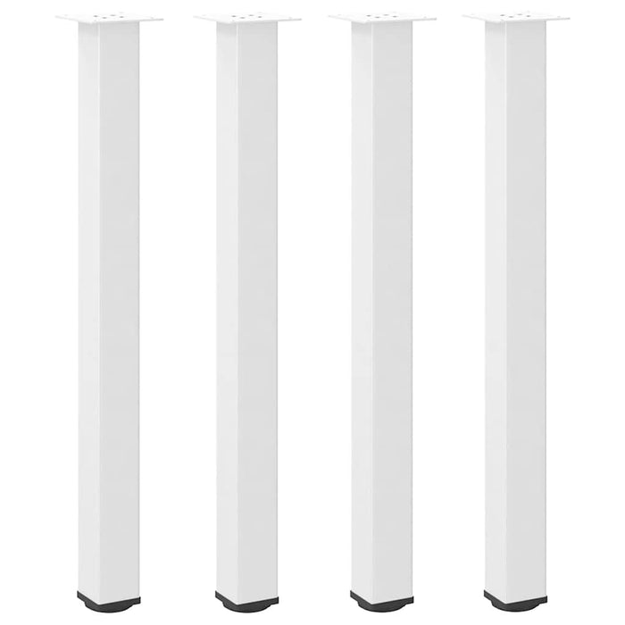 Picioare de masă de bar, 4 buc., alb, 90-92 cm, oțel - WALTI WALTI