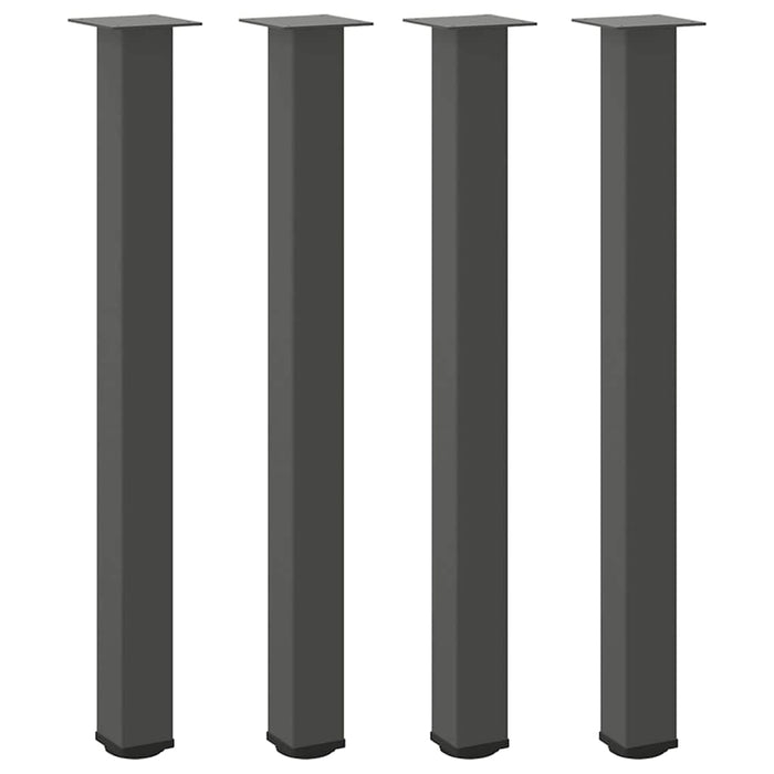 Picioare de masă de bar, antracit, 4 buc., 90-92 cm, oțel - WALTI WALTI
