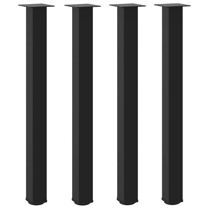 Picioare de masă de bar, 4 buc., negru, 100-102 cm, oțel - WALTI WALTI