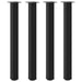 Picioare de masă de bar, 4 buc., negru, 100-102 cm, oțel - WALTI WALTI