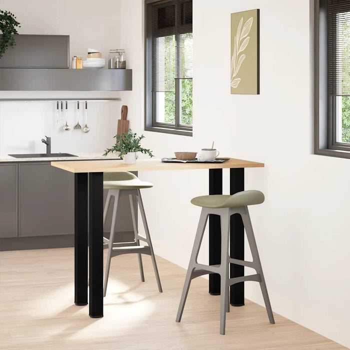 Picioare de masă de bar, 4 buc., negru, 100-102 cm, oțel - WALTI WALTI