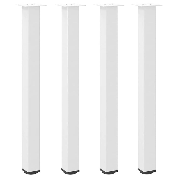 Picioare de masă de bar, 4 buc., alb, 100-102 cm, oțel - WALTI WALTI