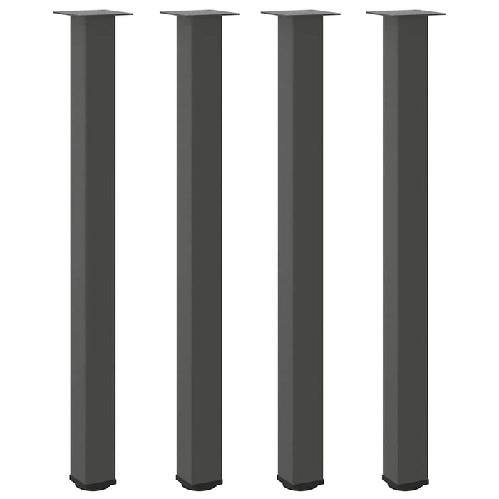Picioare de masă de bar, antracit, 4 buc., 110-112 cm, oțel WALTI