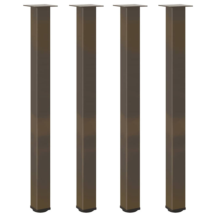 Picioare de masă de bar, 4 buc., oțel natural, 110-112 cm WALTI