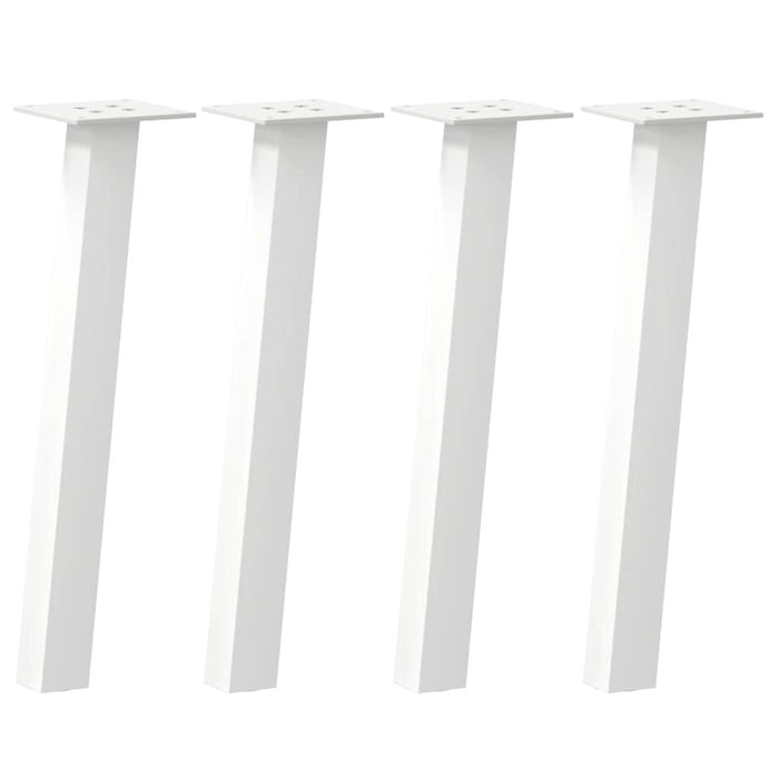 Picioare pentru măsuță de cafea, 4 buc., alb, 42 cm, oțel WALTI