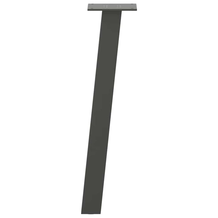 Picioare pentru măsuță de cafea, antracit, 42 cm, oțel, 4 buc. WALTI