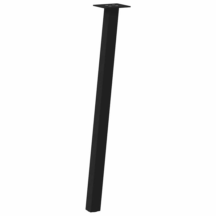 Picioare masă consolă, 4 buc., negru, 72 cm, oțel WALTI