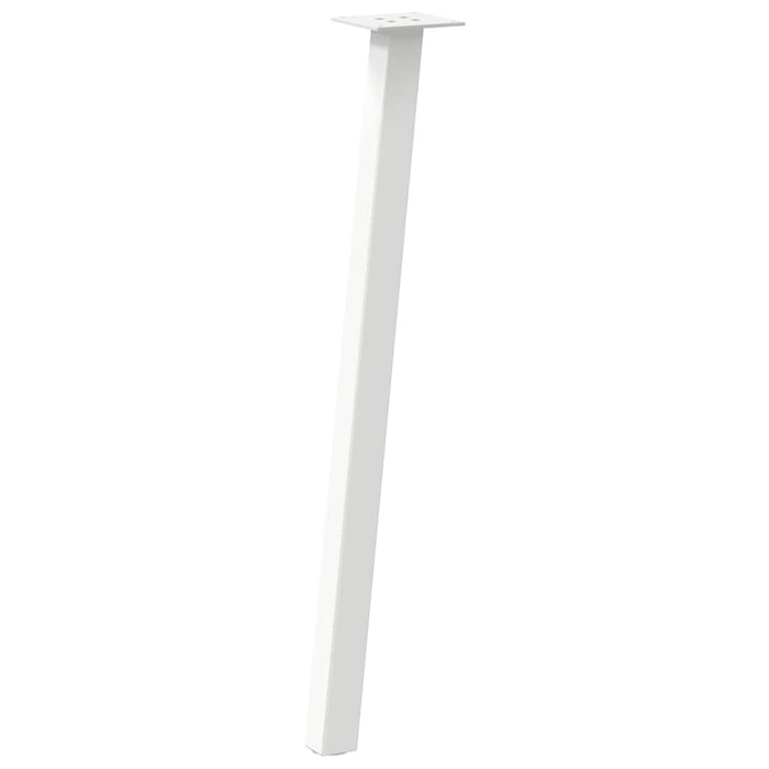 Picioare masă consolă, 4 buc., alb, 72 cm, oțel - WALTI WALTI